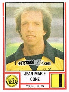 Cromo Jean-Marie Conz