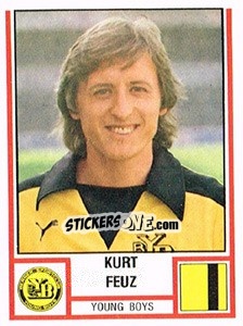 Cromo Kurt Feuz - Football Switzerland 1980-1981 - Panini