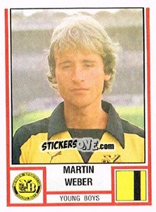 Figurina Martin Weber - Football Switzerland 1980-1981 - Panini