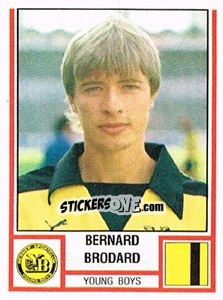Sticker Bernard Brodard - Football Switzerland 1980-1981 n. 254 - Panini
