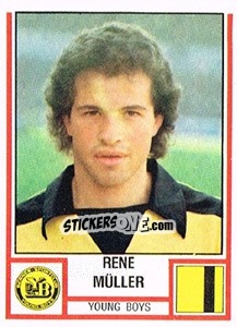 Sticker Rene Müller - Football Switzerland 1980-1981 - Panini