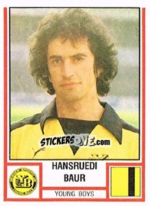 Sticker Hansruedi Baur - Football Switzerland 1980-1981 - Panini