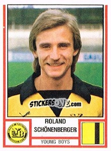 Sticker Roland Schönenberger - Football Switzerland 1980-1981 - Panini