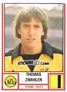 Figurina Thomas Zwahlen - Football Switzerland 1980-1981 - Panini