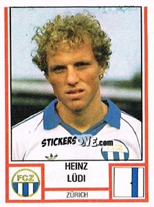 Cromo Heinz Lüdi - Football Switzerland 1980-1981 - Panini