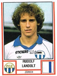 Sticker Rudolf Landolt - Football Switzerland 1980-1981 - Panini