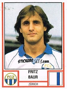 Figurina Fritz Baur - Football Switzerland 1980-1981 n. 272 - Panini