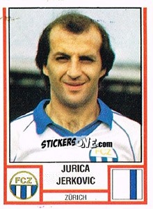 Cromo Jurica Jerkovic - Football Switzerland 1980-1981 - Panini