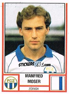 Sticker Manfred Moser - Football Switzerland 1980-1981 - Panini