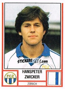 Figurina Hanspeter Zwicker - Football Switzerland 1980-1981 n. 278 - Panini
