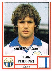 Sticker Franz Peterhans - Football Switzerland 1980-1981 n. 279 - Panini