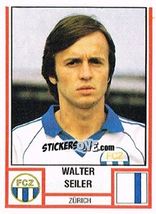 Figurina Walter Seiler - Football Switzerland 1980-1981 n. 280 - Panini