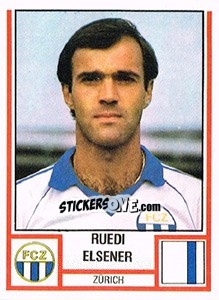 Figurina Ruedi Elsener - Football Switzerland 1980-1981 - Panini