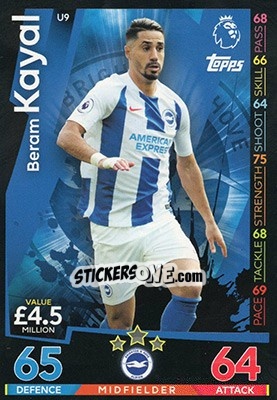 Cromo Beram Kayal - English Premier League 2018-2019. Match Attax Extra - Topps