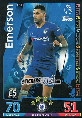 Sticker Emerson Palmieri - English Premier League 2018-2019. Match Attax Extra n. U19 - Topps