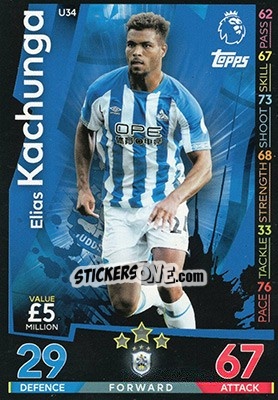 Sticker Elias Kachunga - English Premier League 2018-2019. Match Attax Extra n. U34 - Topps