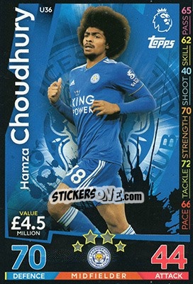Sticker Hamza Choudhury - English Premier League 2018-2019. Match Attax Extra n. U36 - Topps