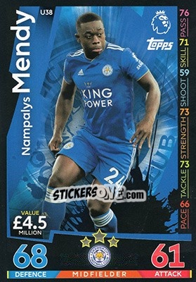Cromo Nampalys Mendy - English Premier League 2018-2019. Match Attax Extra - Topps