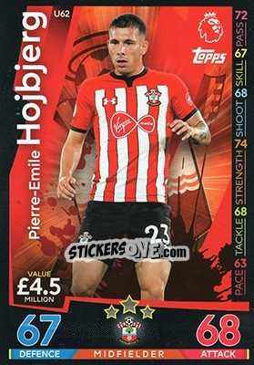 Figurina Pierre-Emile Hojbjerg - English Premier League 2018-2019. Match Attax Extra - Topps