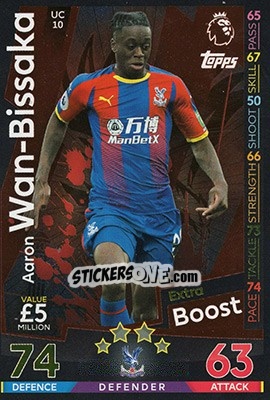 Sticker Aaron Wan-Bissaka - English Premier League 2018-2019. Match Attax Extra n. UC10 - Topps