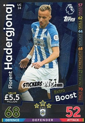 Sticker Florent Hadergjonaj - English Premier League 2018-2019. Match Attax Extra n. UC14 - Topps