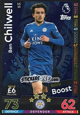 Cromo Ben Chilwell - English Premier League 2018-2019. Match Attax Extra - Topps