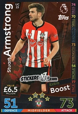 Sticker Stuart Armstrong - English Premier League 2018-2019. Match Attax Extra - Topps