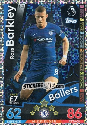 Sticker Ross Barkley - English Premier League 2018-2019. Match Attax Extra n. BL2 - Topps