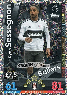Sticker Ryan Sessegnon - English Premier League 2018-2019. Match Attax Extra n. BL4 - Topps