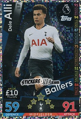 Sticker Dele Alli - English Premier League 2018-2019. Match Attax Extra n. BL10 - Topps