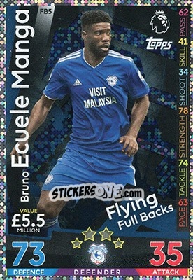 Sticker Bruno Ecuele Manga - English Premier League 2018-2019. Match Attax Extra n. FB5 - Topps