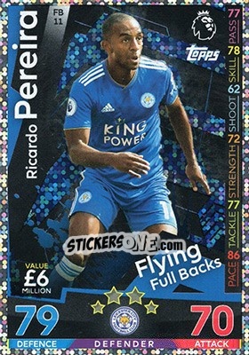Sticker Ricardo Pereira - English Premier League 2018-2019. Match Attax Extra n. FB11 - Topps