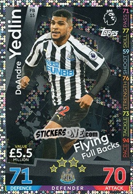 Sticker DeAndre Yedlin - English Premier League 2018-2019. Match Attax Extra n. FB15 - Topps