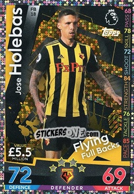 Sticker Jose Holebas - English Premier League 2018-2019. Match Attax Extra n. FB18 - Topps