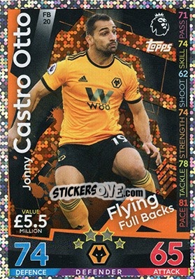 Figurina Jonny Castro Otto - English Premier League 2018-2019. Match Attax Extra n. FB20 - Topps