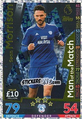 Sticker Sean Morrison - English Premier League 2018-2019. Match Attax Extra n. MA10 - Topps