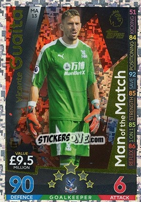 Sticker Vicente Guaita - English Premier League 2018-2019. Match Attax Extra n. MA13 - Topps
