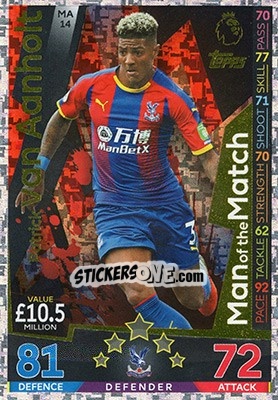 Sticker Patrick van Aanholt - English Premier League 2018-2019. Match Attax Extra n. MA14 - Topps