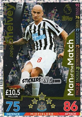 Sticker Jonjo Shelvey - English Premier League 2018-2019. Match Attax Extra n. MA29 - Topps