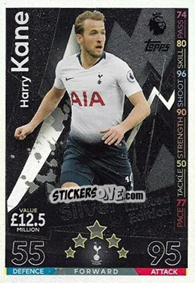 Sticker Harry Kane - English Premier League 2018-2019. Match Attax Extra n. LE13S - Topps