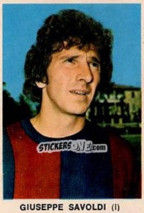Figurina Giuseppe Savoldi (I) - Calciatori 1973-1974 - Edis