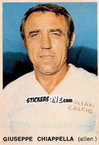 Sticker Giuseppe Chiappella - Calciatori 1973-1974 - Edis