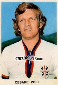 Figurina Cesare Poli - Calciatori 1973-1974 - Edis