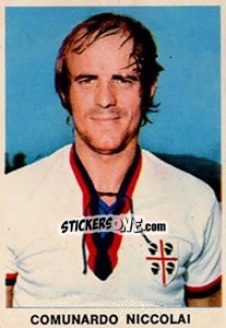 Figurina Comunardo Niccolai - Calciatori 1973-1974 - Edis