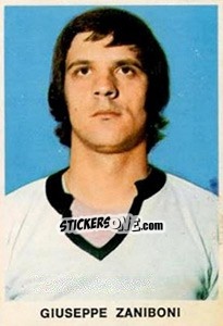 Figurina Giuseppe Zaniboni - Calciatori 1973-1974 - Edis