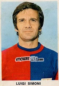 Figurina Luigi Simoni - Calciatori 1973-1974 - Edis