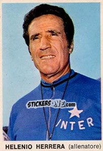 Cromo Helenio Herrera - Calciatori 1973-1974 - Edis