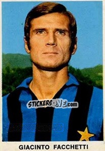 Figurina Giacinto Facchetti - Calciatori 1973-1974 - Edis