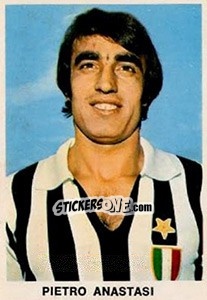 Figurina Pietro Anastasi - Calciatori 1973-1974 - Edis