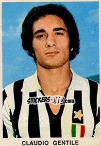Sticker Claudio Gentile - Calciatori 1973-1974 n. 136 - Edis